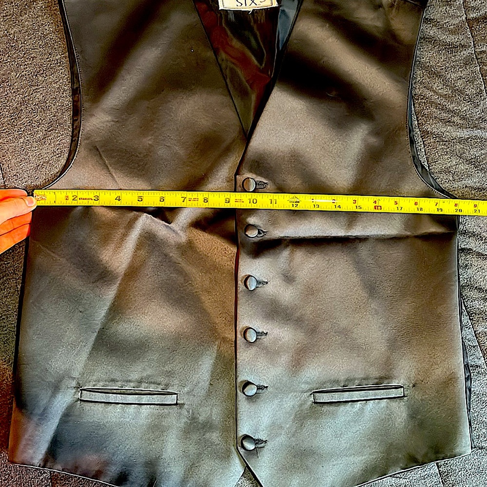 After Six Formal Linen Suit Vest - Picture 6 of 6